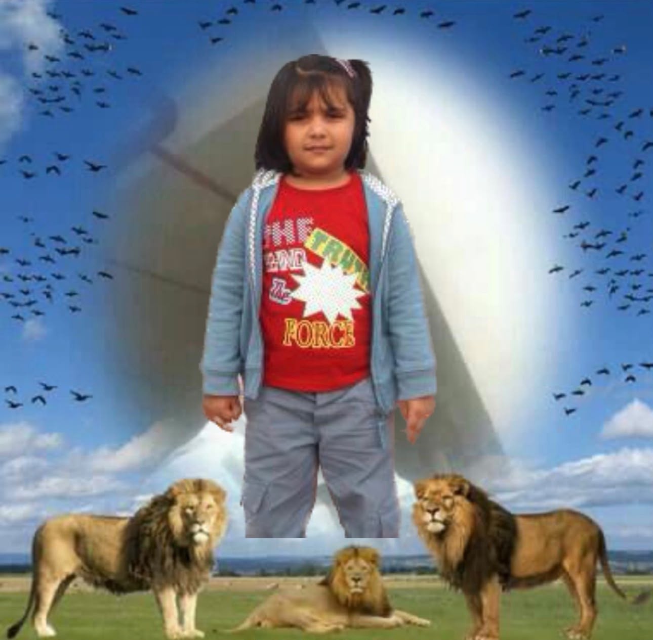 Huda among the lions